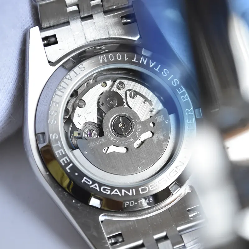 Pagani Design Sapphire Crystal Green Dial Men's Watch- PD-1645